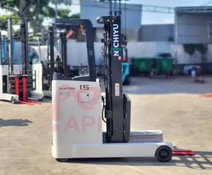 Xe Nâng Điện Cũ Nhật Đứng Lái 1.5 Tấn (2016)