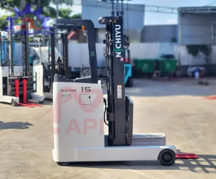 Xe Nâng Điện Cũ Nhật Đứng Lái 1.5 Tấn (2016)