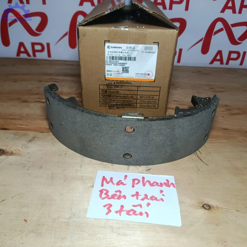 Guốc phanh (má phanh) xe xúc lật Liugong 3 tấn