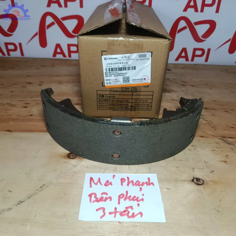 Guốc phanh (má phanh) xe xúc lật Liugong 3 tấn