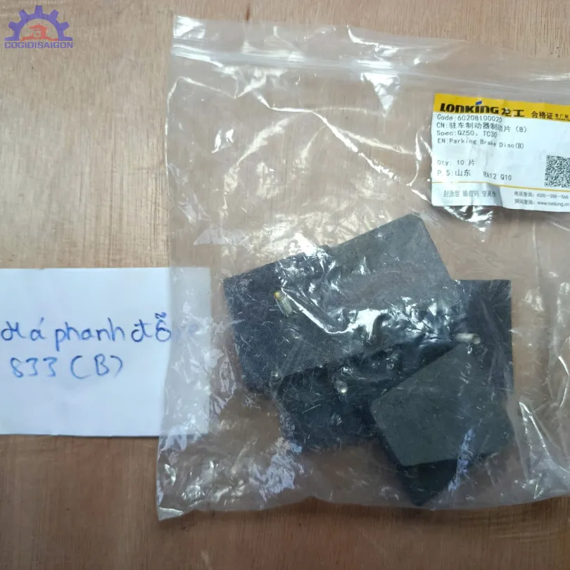 Má phanh đỗ xe xúc lật Lonking 833